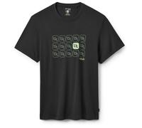 Rab - Crimp Repeat Tee - Funktionsshirt, Gr. L, schwarz (Beluga)