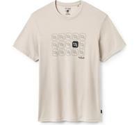 Rab - Crimp Repeat Tee - Funktionsshirt, Gr. XXL, beige (Pebble)