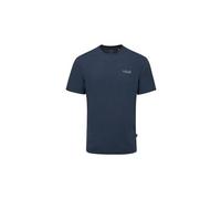 Rab - Crimp Logo Tee - Funktionsshirt, Gr. S, grau/schwarz (Beluga)