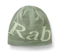 Rab Logo Beanie - Leichte Strickmütze Skull Cap für Skifahren & Alltag, Dunkles Feigengrün/Feigengrün, Einheitsgröße