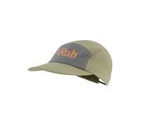 Rab Talus 5-Panel-Kappe - leichte, atmungsaktive Mütze für Trailrunning und Wandern, Helles Khaki/Graphen, Einheitsgröße