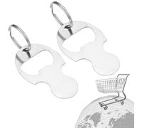 RabbFit 2 Stück Einkaufswagen-Token, Auto-Schlüsselanhänger, Einkaufswagen, Einkaufswagen-Schlüsselanhänger, Flaschenöffner Schlüsselanhänger, Einkaufswagen-Schlüsselanhänge