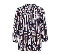 Rabe Bluse Gemustert - Rundhals, 3/4 Arm