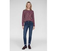 Strickpullover RABE "Pullover", Damen, Gr. 52, rot (dunkelrot), 57%Polyacryl, 43%Baumwolle, Pullover Strickpullover (37297248-52) dunkelrot