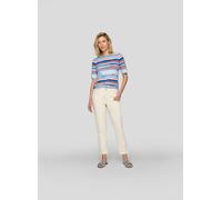 Rundhalsshirt RABE, Damen, Gr. 46, orange (mandarine), Jersey, Obermaterial: 92% Baumwolle, 8% Elasthan, bedruckt, casual, tailliert hüftbedeckend, Rundhals, Halbarm, Shirts, mit grafischem Muster (59