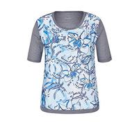 Rabe Damen T-Shirt mit Ringeln und Blumen-Print
