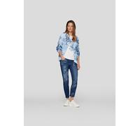 Rabe T-Shirt Denim Love Floraler Print Natur Damen Größe 44