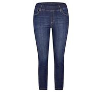 Jerseyhose RABE "Hose", Damen, Gr. 42, Normalgrößen, blau (hellblau), 90%Baumwolle, 8%Polyester, 2%Elasthan, unifarben, figurumspielend, Hosen Jerseyhose (88957453-42) hellblau