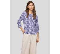 Print-Shirt RABE "T-Shirt", Damen, Gr. 46, lila, 92%Baumwolle 8%Elasthan, gemustert, tailliert, Shirts (24168157-46) lila