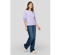 Rundhalspullover RABE, Damen, Gr. 44, flieder, Strick, Obermaterial: 60% Baumwolle, 40% Polyacryl, unifarben, regular fit normal, Rundhals, gerader Abschluss, Pullover Rundhalspullover (95600155-44) f