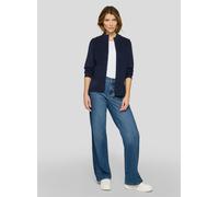 Strickjacke RABE, Damen, Gr. 44, pazifik, Strick, Obermaterial: 60% Baumwolle, 40% Polyacryl, unifarben, regular fit normal, ohne Ausschnitt, gerader Abschluss, Strickjacken Strickjacke, mit Taschen (