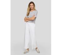 Jerseyhose RABE "Hose", Damen, Gr. 44, Normalgrößen, weiß, 48%Viskose, 47%Polyester, 5%Elasthan, unifarben, straight fit, Hosen Jerseyhose (20572138-44) weiß