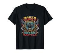 Rabe Nordic Warrior Emblem nordische Mythologie Kunst T-Shirt