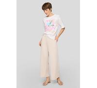 Print-Shirt RABE "T-Shirt", Damen, Gr. 46, beige, 92%Baumwolle 8%Elasthan, unifarben, Shirts (96644615-46) beige