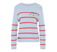 Strickpullover RABE, Damen, Gr. 44, pastellblau, Strick, Obermaterial: 100% Baumwolle, gestreift, regular fit normal, Rundhals, Pullover Strickpullover, mit Streifen Muster (14992146-44) pastellblau