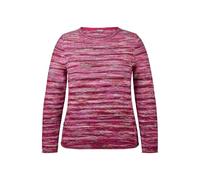 Rundhalspullover RABE, Damen, Gr. 46, rosa (malve), Strick, Obermaterial: 57% Polyacryl, 43% Baumwolle, Intarsienmuster, regular fit taillenbedeckt, Rundhals, Pullover, mit intarsien Print (50545409-4
