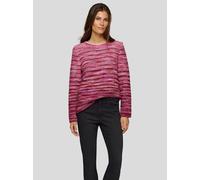 Rundhalspullover RABE, Damen, Gr. 46, rosa (malve), Strick, Obermaterial: 57% Polyacryl, 43% Baumwolle, Intarsienmuster, regular fit taillenbedeckt, Rundhals, Pullover, mit intarsien Print (50545409-4