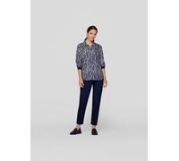 Klassische Bluse RABE "RABE Stilvolle Damenbluse mit modernem Streifenmuster" Gr. 42, blau (dunkelblau) Damen Blusen (69463733-42) dunkelblau