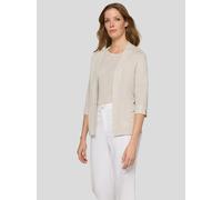 Strickjacke RABE, Damen, Gr. 38, beige (sisal), Strick, Obermaterial: 87% Viskose, 13% metallisierte Fasern, unifarben, regular fit normal, V-Ausschnitt, Strickjacken Strickjacke, ohne Verschluss (338