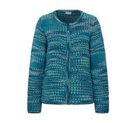 Rabe Strickjacke Gemustert in Petrol für Damen