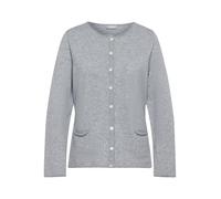 Strickjacke RABE "Strickjacke", Damen, Gr. 46, grau, 100%Kaschmir, unifarben, feminin, gerade, Langarm, Strickjacken (95515826-46) grau