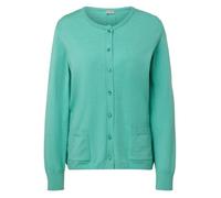 Rabe Strickjacke Unifarben in Grün für Damen