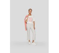 T-Shirt RABE, Damen, Gr. 46, beige (natur), Obermaterial: 95% Baumwolle, 5% Elasthan, bedruckt, casual, regular fit taillenbedeckt, Rundhals, Kurzarm gerader Abschluss, Shirts, mit Frontprint (3402356