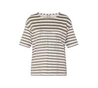 Rabe T-Shirt Tropic Glam Damen Grün 100% Baumwolle Gerader Schnitt Größe 46