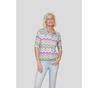 Rabe T-Shirt Zick-Zack Muster in Grün für Damen