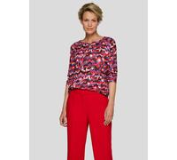 Print-Shirt RABE "T-Shirt", Damen, Gr. 44, rot, 50%Baumwolle 50%Modal, gerade, Shirts (39694024-44) rot
