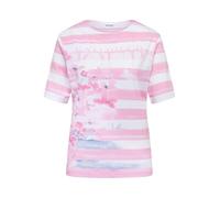 Rabe T-Shirt Powder Rose gedruckter Ringel 92%Baumwolle/8%Elastan Blau Gr. 38 Damen