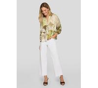 Klassische Bluse RABE "Bluse", Damen, Gr. 44, grün, 100%Viskose, geblümt, A-Linie, Blusen Bluse (73862854-44) grün