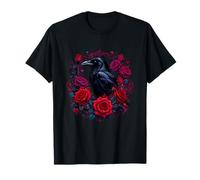 Rabe und rote Rosen Gothic Fantasy Dark Romance T-Shirt