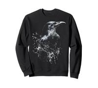 Rabenvogelmotiv Tierkunstwerk Rabe Sweatshirt