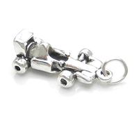 Race Car Sterling Silber Charm .925 x 1 Formula Racing One Car Charms