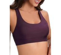 Racerback-Sport-Bade-BH für Damen, hoher Halsausschnitt, Bikini-Oberteil, schwarz, Workout-Badeanzug, nur gepolstertes Oberteil
