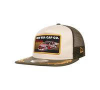 Racing Patch Flat Brim Trucker Cap - oliv / S/M