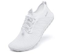 Racqua Wasserschuhe Schwimmen Strand Meer Aqua Pool rutschfest Schnell Trockene Schuhe Nass Neoprenanzug Atmungsaktiv Boot Tauchen Segeln Kajak Schuhe für Männer & Frauen Weiß 39