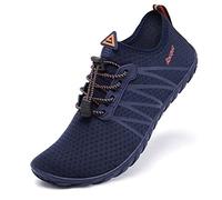 Racqua Wasserschuhe Schwimmen Strand Pool Meer Aqua Schnell trocken rutschfeste Schuhe Atmungsaktive Boot Tauchen Neoprenanzug Kajak Nass Segeln Schuhe für Männer & Frauen Marine 42