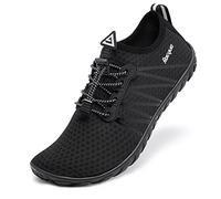 Racqua Wasserschuhe Schwimmen Strand rutschfest Schnell Trocken Meer Aqua Pool Schuhe Boot Tauchen Nass Neoprenanzug Atmungsaktiv Kajakfahren Segeln Schuhe für Männer & Frauen Schwarz 39