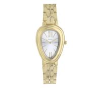 Radiant Analoge Quarzuhr für Damen, Sophia-Kollektion, ovales Gehäuse 25 mm, weißes Zifferblatt, goldfarbenes Armband mit Deployant-Verschluss, Batterie im Lieferumfang enthalten, wasserdicht bis 3