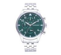 Radiant - Caiman Kollektion - Analog- und Automatikuhr. Herrenarmbanduhr. Armbanduhr mit silberfarbenem Zifferblatt und Edelstahlarmband. Größe 43mm. 5ATM.