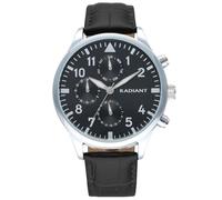 Radiant - Kaiman Kollektion - Analoguhr. Herren-Armbanduhr. Armbanduhr mit blauem und silbernem Zifferblatt und Kunstlederband. Größe 43 mm. 5ATM.