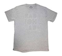 Radiohead Unisex Offizielles Notizblock (Ausgeschnitten) Grau Bio T-Shirt, M