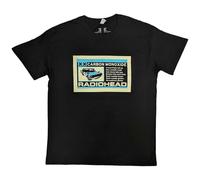 Radiohead T Shirt Carbon Patch Band Logo Nue offiziell Herren Schwarz XXL