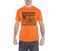 Radiohead T Shirt Gawps Band Logo Nue offiziell Herren Orange L