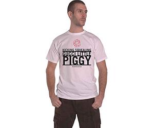 Radiohead Unisex Piggy Band Logo Official Mens White T-Shirt, M