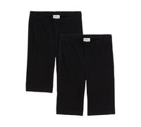 Radlerhose BONPRIX, Damen, Gr. 56/58 (XXXL), N-Gr, schwarz (schwarz, schwarz), Web, Obermaterial: 95% Baumwolle, 5% Elasthan, unifarben, skinny fit knielang, Hosen Radlerhose, aus Baumwolle und Elasth