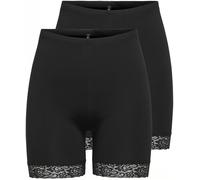 Only Radlerhose »ONLLIVE LOVE LIFE LACE SHORTS« (2er-Pack), schwarz | schwarz