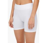 Radlerhose ONLY "ONLVICKY - Nahtlose Shorts mit elastischem Bund für optimalen Sitz", Damen, Gr. L (40), N-Gr, weiß, Jersey, Obermaterial: 94% Polyamid, 6% Elasthan, unifarben, sehr figurbetont mini, 